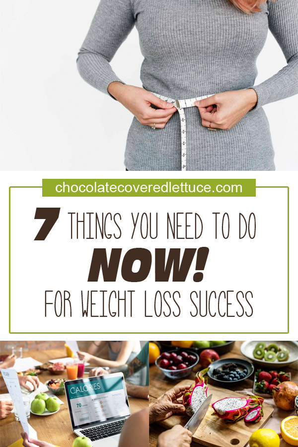 Blog title: 7 things you need to do now for weight loss success, over weight loss images